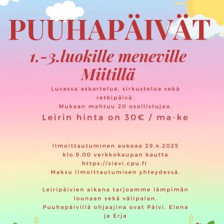 Puuhapäivät 2.-4.6.2025 1.-3. luokille menevät (20601)