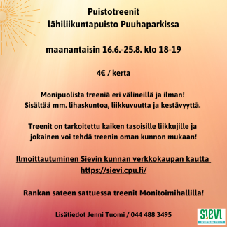 Puistotreenit (25010)