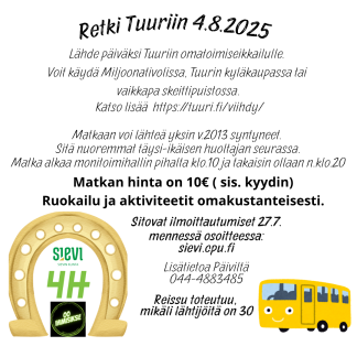 Päiväreissu tuuriin 4.8.2025