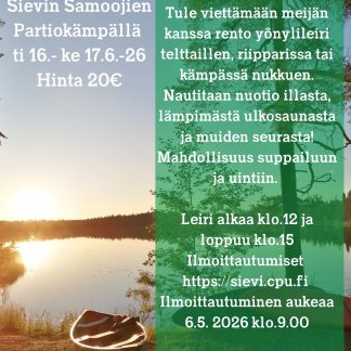 Telttaleiri 16.-17.6.2026